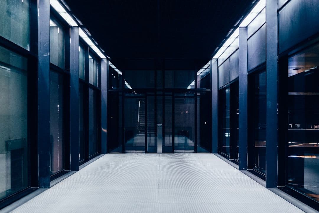 Modern data center with servers and AI computing infrastructure