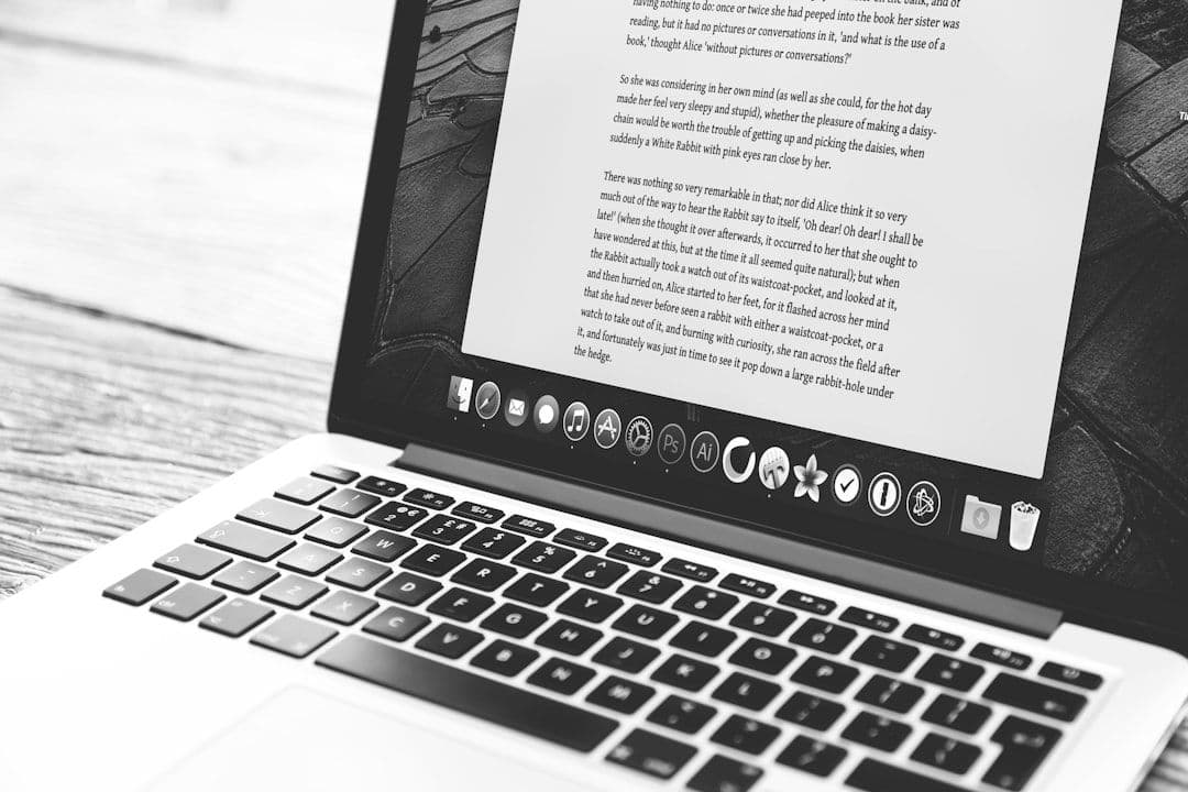 Plain text document open in a text editor showing unformatted content